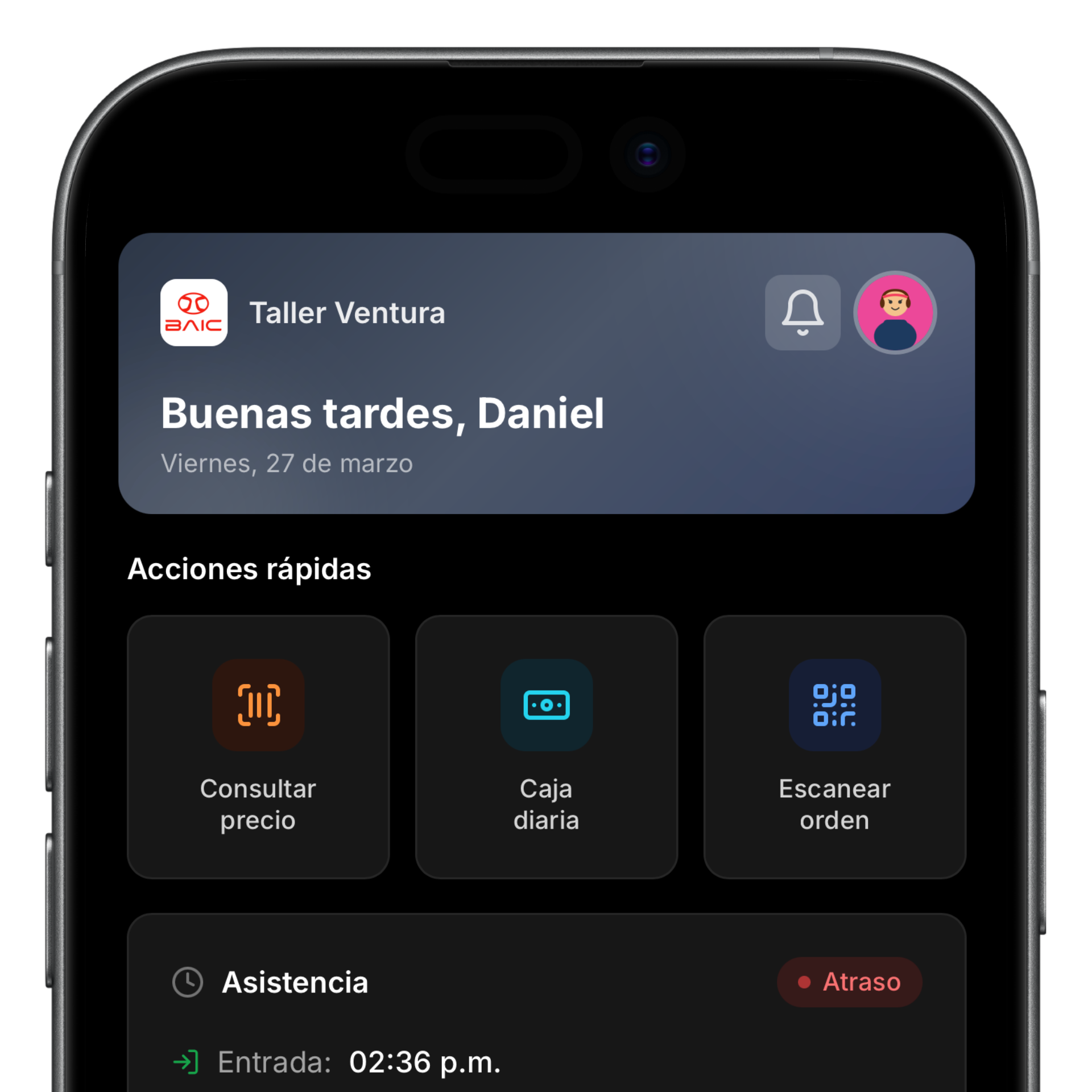 App móvil ServitechCloud para iOS y Android - gestión de taller desde el celular