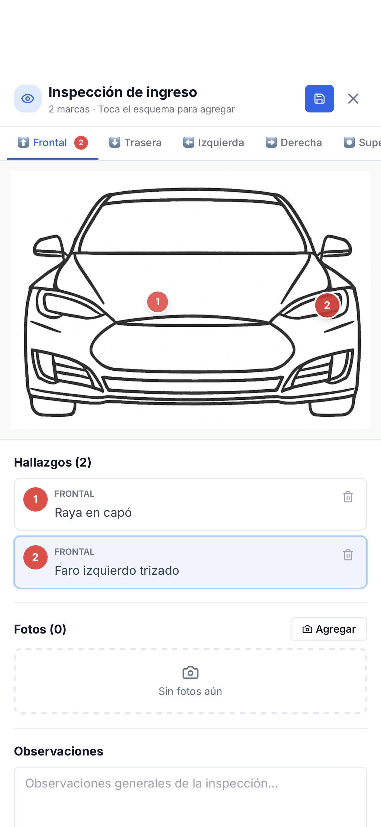 App móvil ServitechCloud — Fotos y evidencia